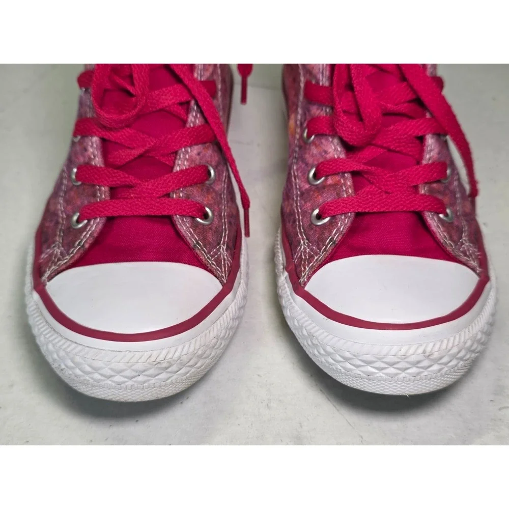 Converse Chuck Taylor All Star High Top Junior Sneakers Size 4.5 Pink Berry Shoe